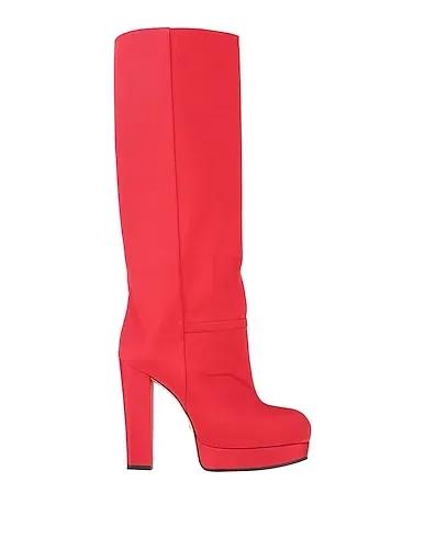 Red Grosgrain Boots