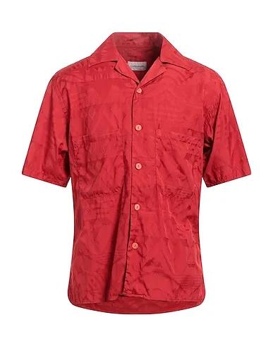 Red Jacquard Patterned shirt