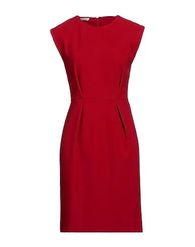 Red Jacquard Short dress