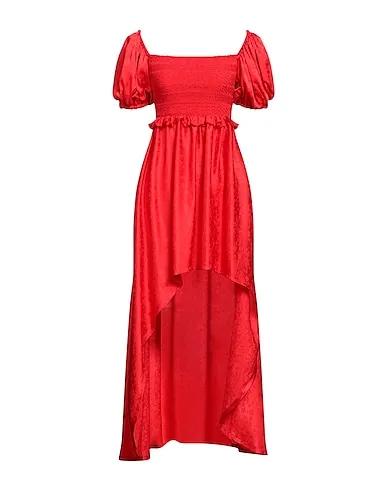 Red Jacquard Short dress
