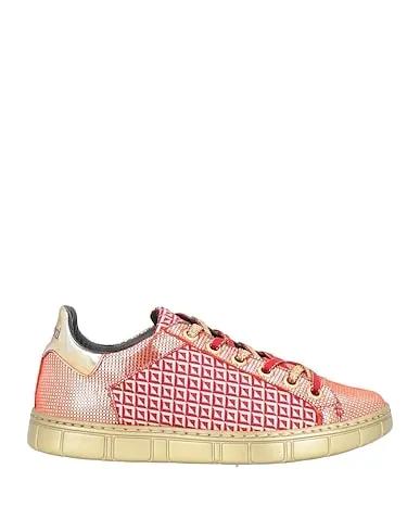 Red Jacquard Sneakers