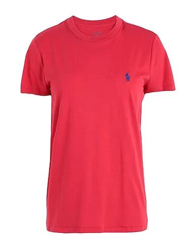 Red Jersey Basic T-shirt COTTON CREWNECK TEE
