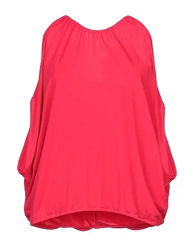 Red Jersey Blouse