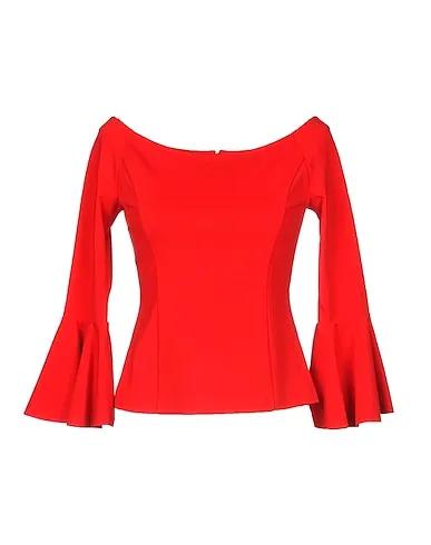 Red Jersey Blouse