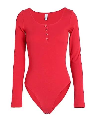 Red Jersey Bodysuit