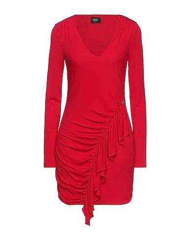 Red Jersey Elegant dress