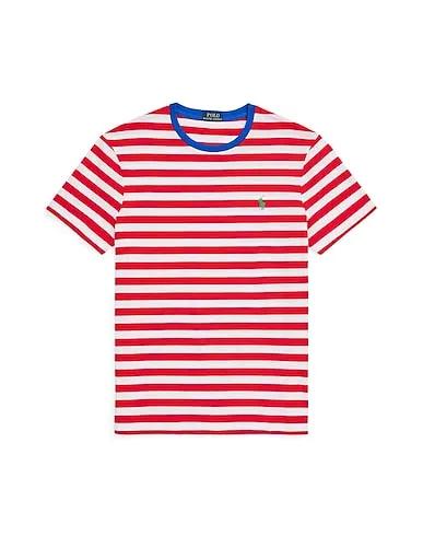 Red Jersey T-shirt CUSTOM SLIM FIT STRIPED JERSEY T-SHIRT
