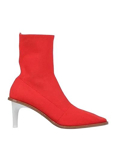Red Knitted Ankle boot