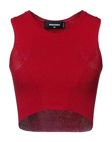 Red Knitted Crop top