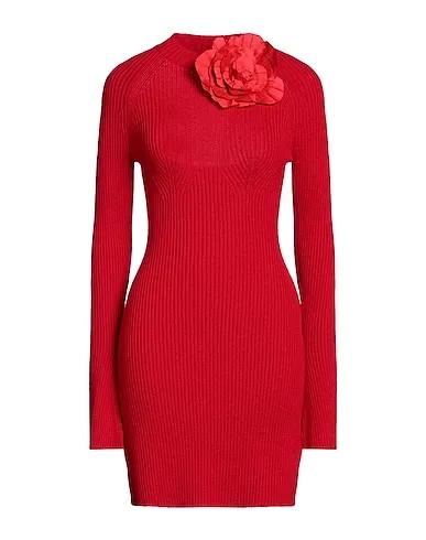 Red Knitted Elegant dress