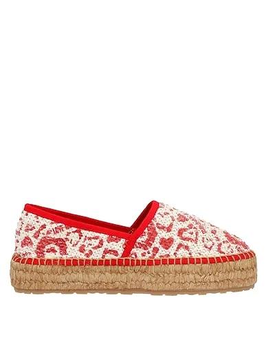Red Knitted Espadrilles