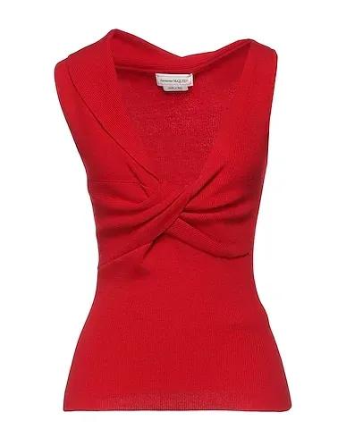 Red Knitted Evening top