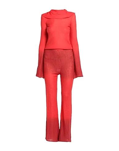 Red Knitted Jumpsuit/one piece