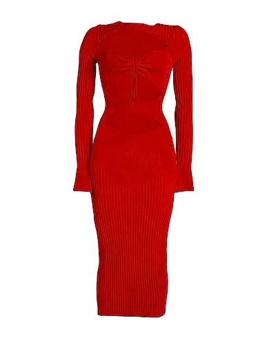 Red Knitted Long dress