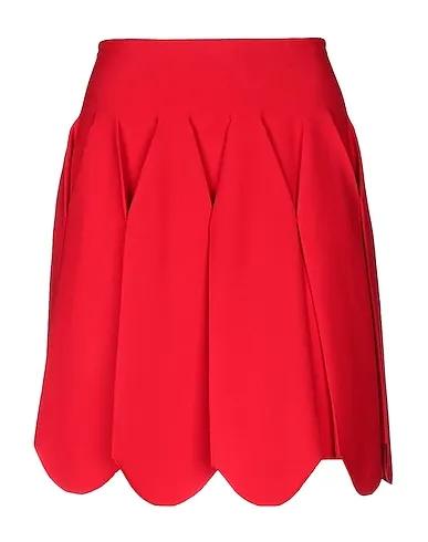 Red Knitted Midi skirt