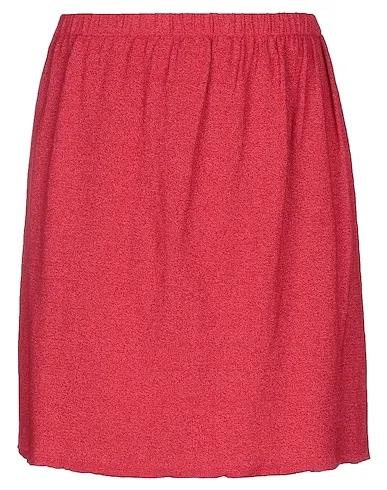 Red Knitted Mini skirt