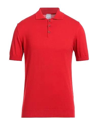 Red Knitted Polo shirt