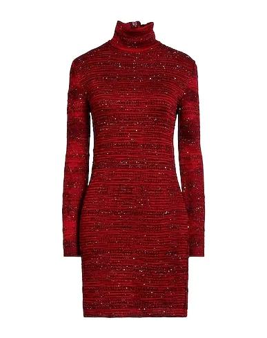 Red Knitted Sequin dress