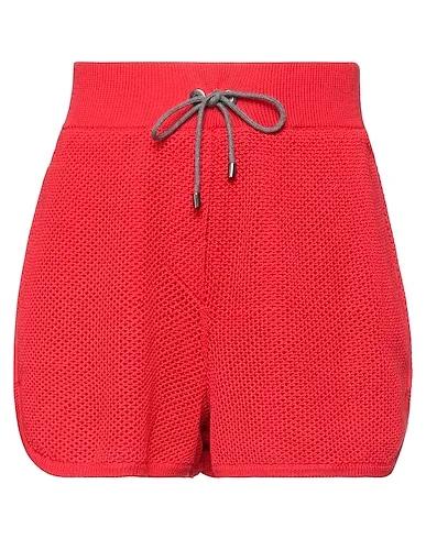 Red Knitted Shorts & Bermuda