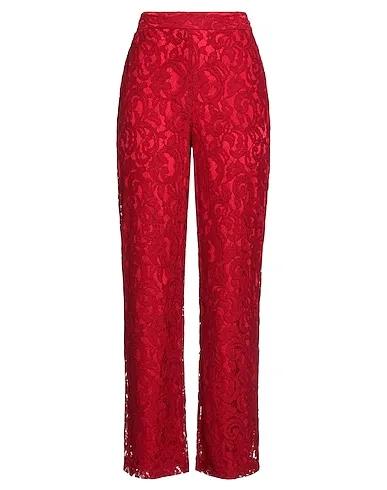 Red Lace Casual pants