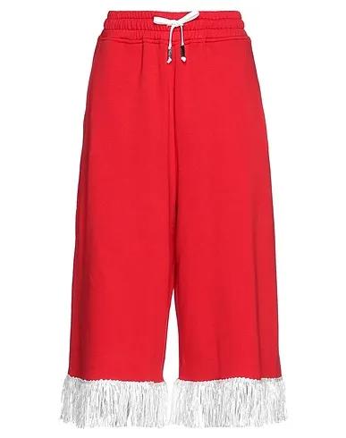 Red Lace Cropped pants & culottes