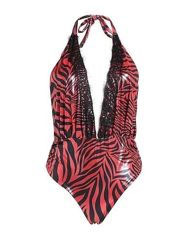Red Lace One-piece swimsuits