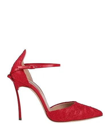 Red Lace Pump