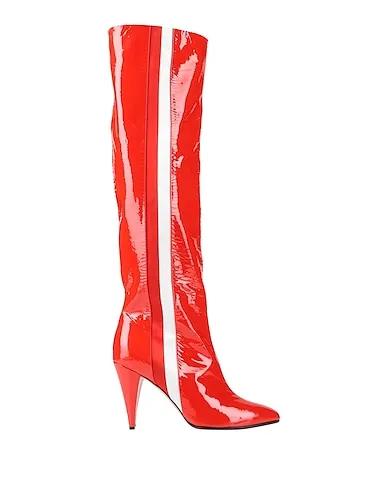 Red Leather Boots