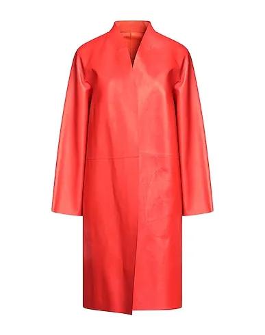 Red Leather Full-length jacket