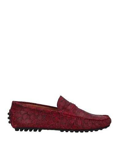 Red Leather Loafers