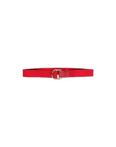 Red Leather Regular belt
