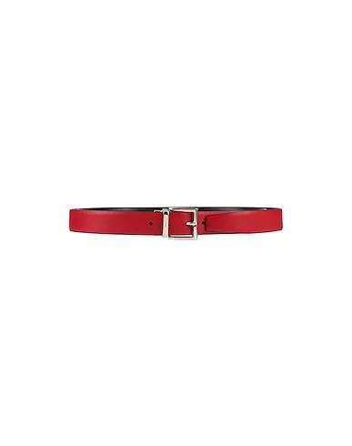 Red Leather Regular belt