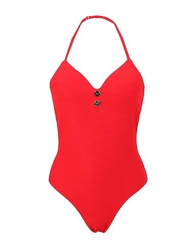 Red One-piece swimsuits INTERO IMBOTTITO SAIL AWAY