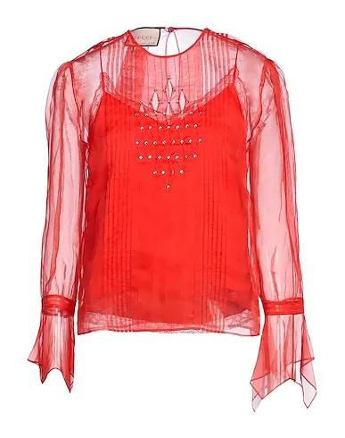 Red Organza Blouse