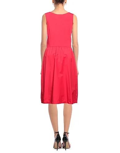 Red Organza Midi dress