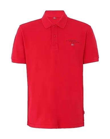 Red Piqué Polo shirt ELBAS 3
