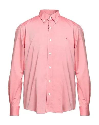 Red Plain weave Patterned shirt