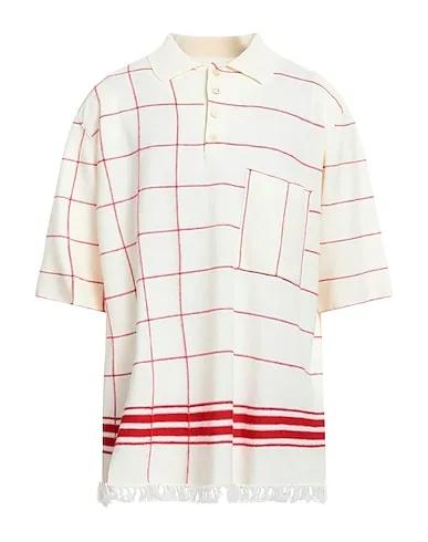 Red Plain weave Polo shirt