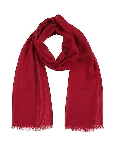 Red Plain weave Scarves and foulards