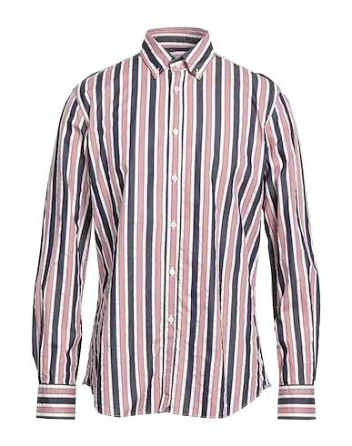 Red Plain weave Striped shirt
