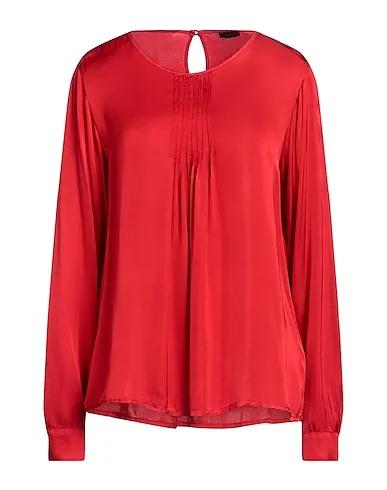 Red Satin Blouse