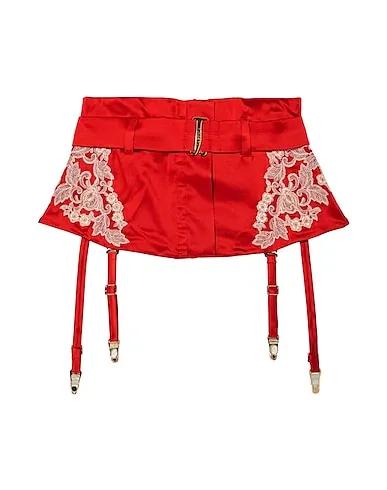 Red Satin Bustiers, corsets & Suspenders