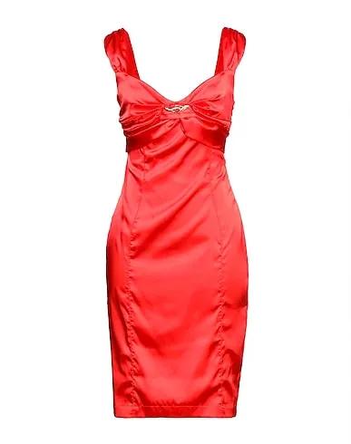 Red Satin Elegant dress