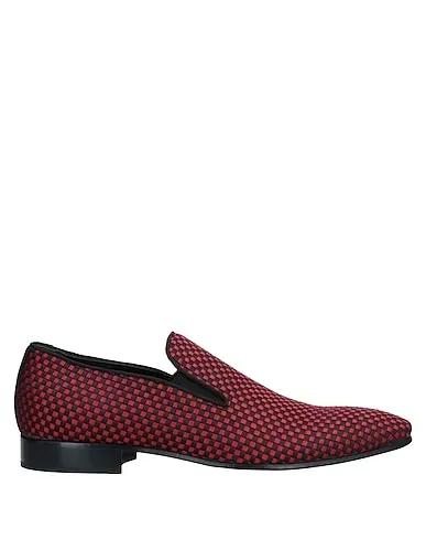 Red Satin Loafers