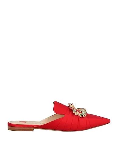 Red Satin Mules and clogs