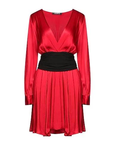 Red Satin Short dress