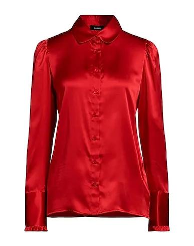 Red Satin Silk shirts & blouses