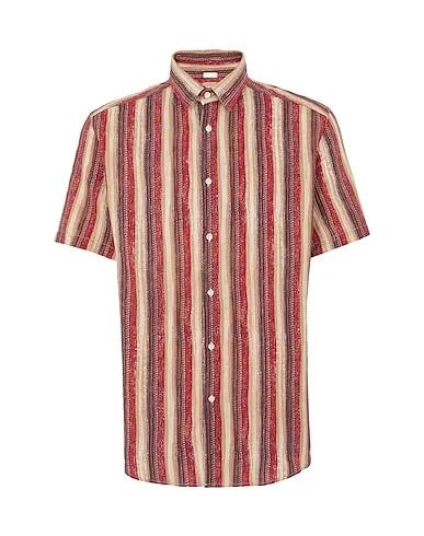 Red Striped shirt PRINTED COTTON BLEND S/SLEEVE SHIRT
