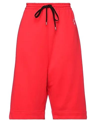 Red Sweatshirt Cropped pants & culottes