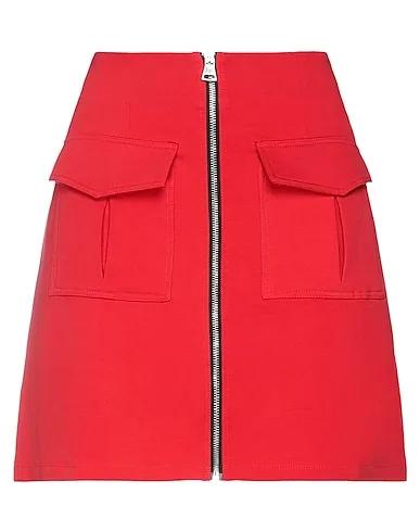 Red Sweatshirt Mini skirt